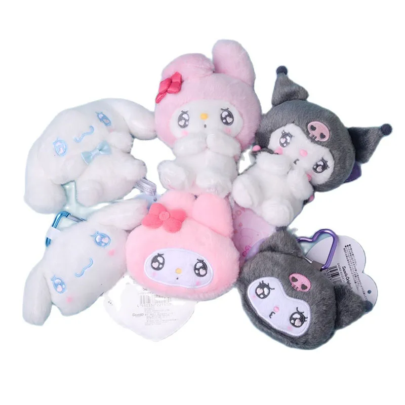 10-12Cm Sanrio Kuromi Mỹ Giai Điệu Cinnamoroll Tiền, Móc Khóa Anime Nhồi Bông Hình Mặt Dây Chuyền Dễ Thương Túi Đồ Chơi cho Bé Gái