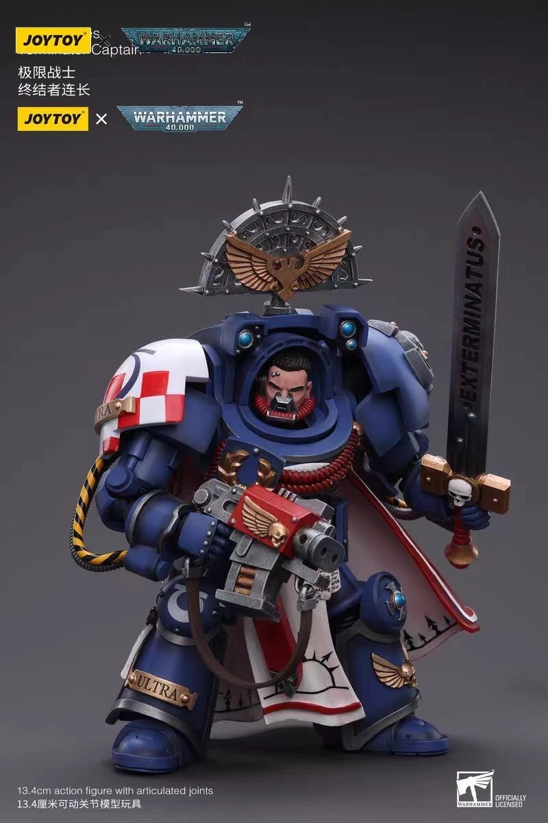 

【В наличии】JOYTOY 1/18 Фигурка Warhammer 40K Ultramarines Терминатор Капитан Модель Игрушка в подарок