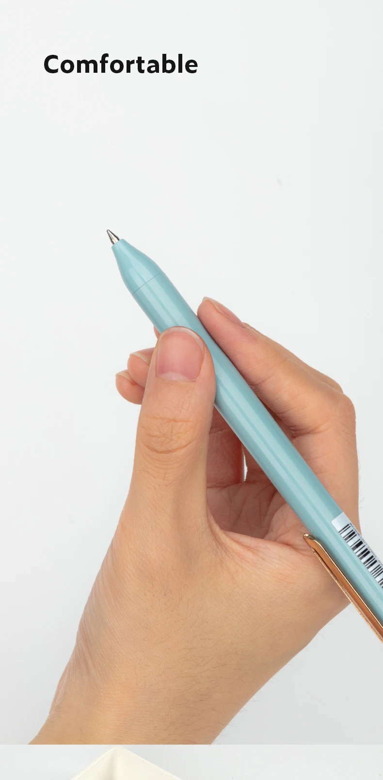 Deli 5 stücke Gel schreiber, schnell trocknende 0,5mm feine Spitze Premium glatte Tinte einziehbare Morandi Kugelschreiber Büro Schul bedarf pучка – Detail 6