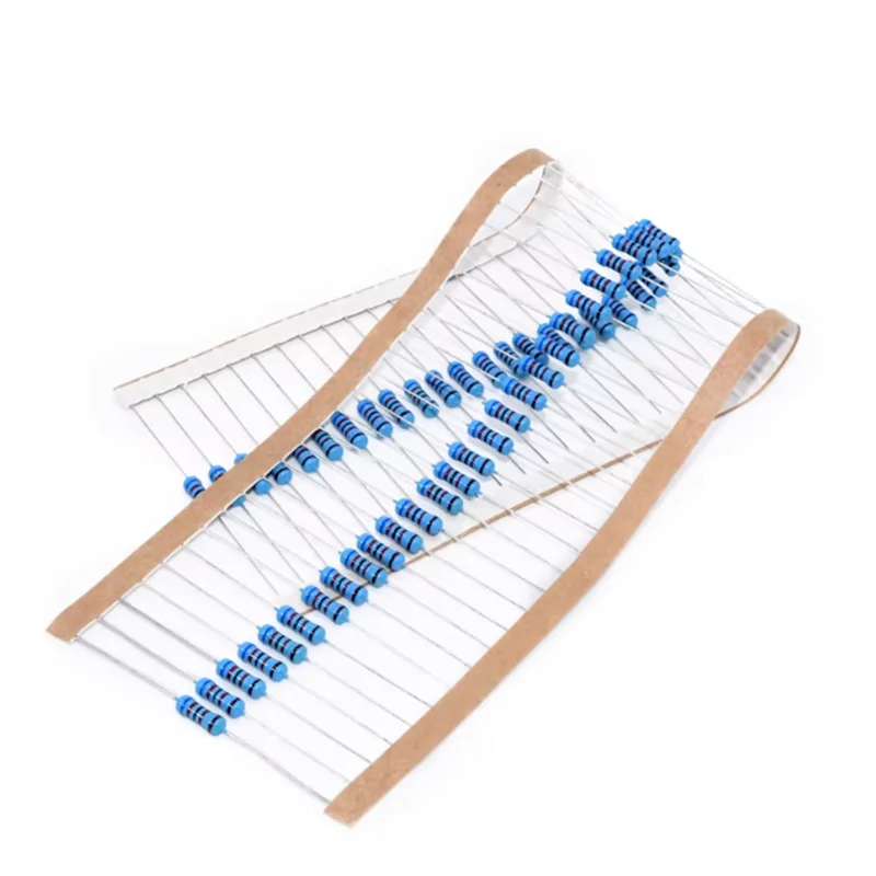 50pcs/100pcs 1/4W 1/2W 1W 2W 3W 6.8R 6.8K 4.3R 43R 43K 5.1R 5.1K 510K Metal Resistors Series Multiple Specifications Available
