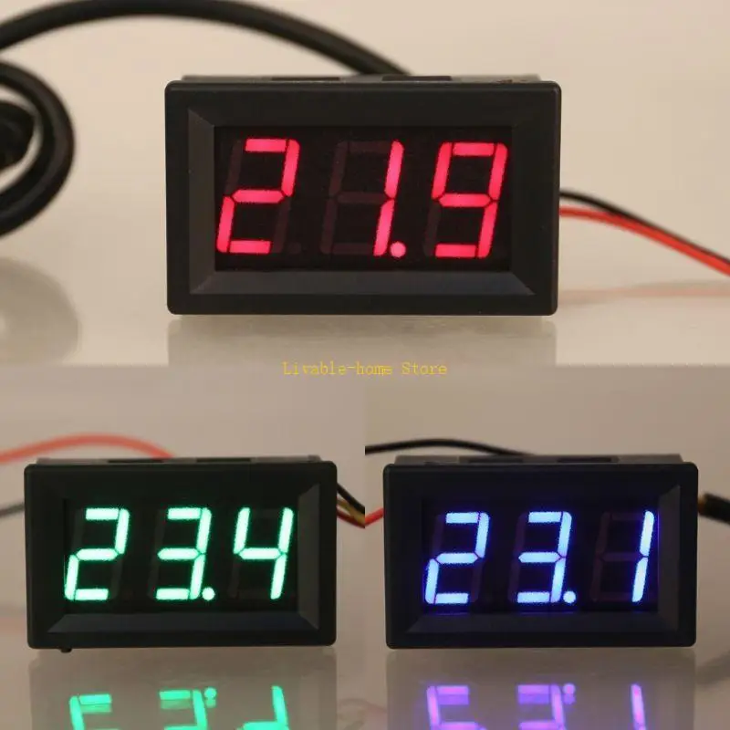 Tăng nhiệt nhiệt kế kỹ thuật số hiệu suất cao Đầu dò cảm biến nhiệt độ không thấm nước 0,56 "B46D