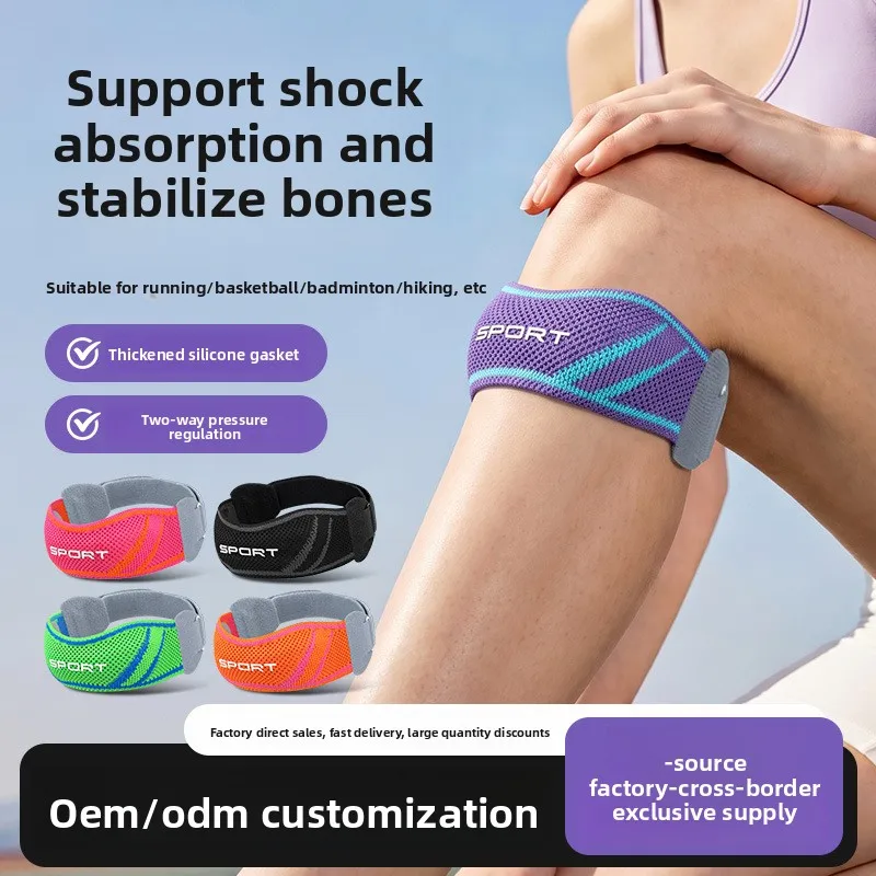 Men Women Breathable Compression Patella Knee Pads with Shock Absorption Support for Running Basketball Cycling Outdoor Meniscus