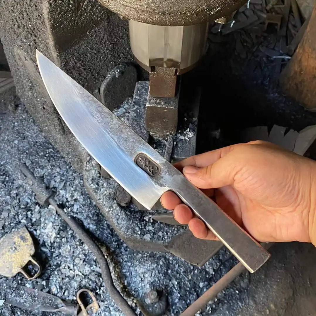 7.5 بوصة سكين الطاهي مسحوق سبائك الصلب شفرة جزار الساطور اللحوم تقطيع الخضروات اليدوية مزورة الكل في واحد سكاكين المطبخ