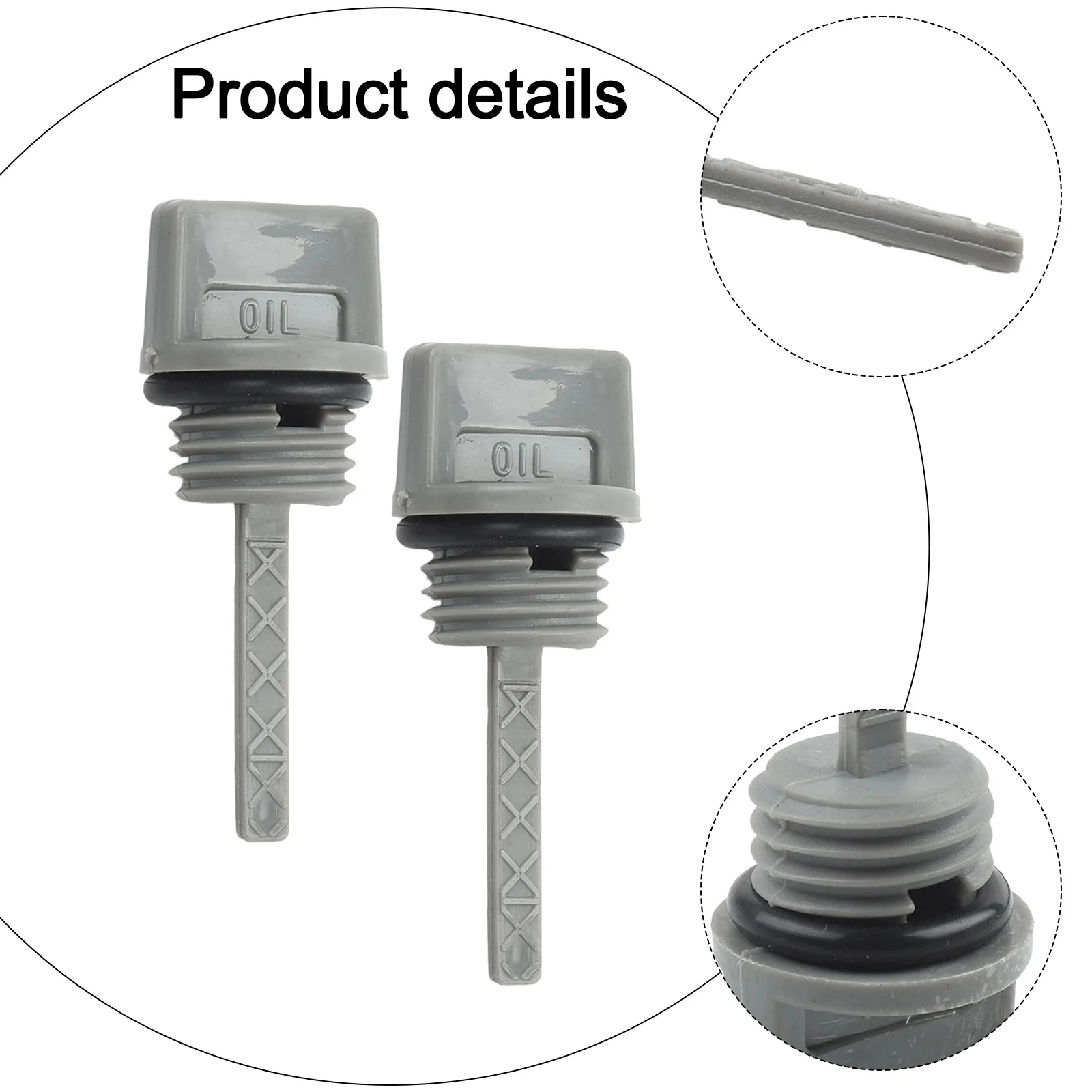 2pcs Oil Filler Cap Dipstick Set for GX140 For GX200 Small Engine Suitable for Small Engine Repairs and Maintenance