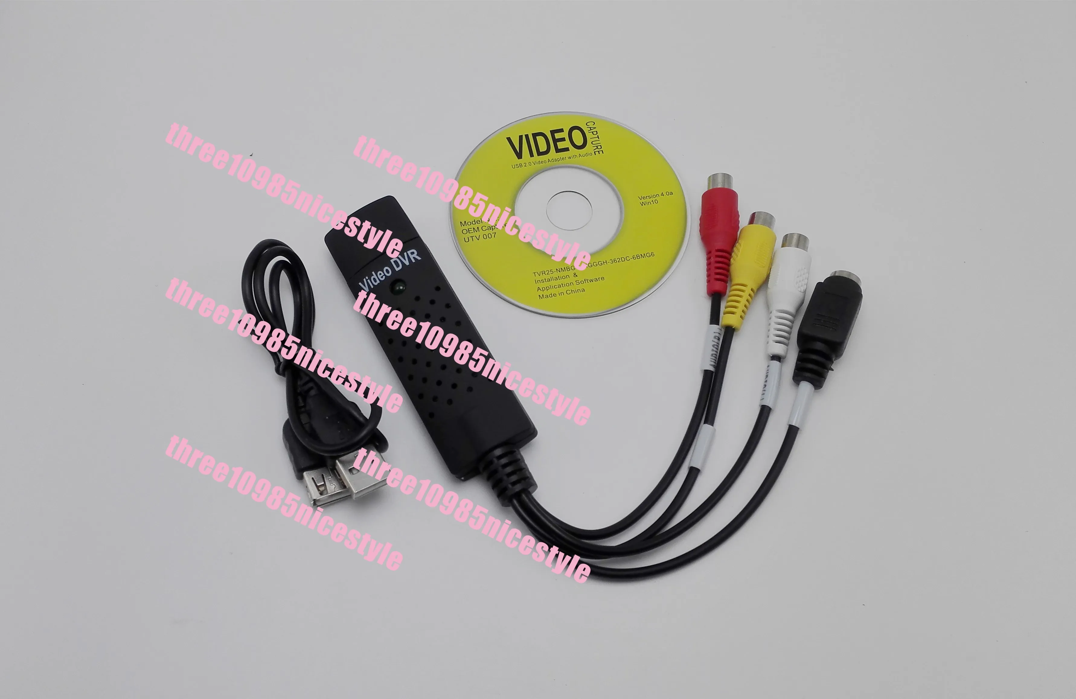 دعم Win10 USB 2.0 Easyca ملحقات الصوت والفيديو الأخرى 3 شرائح STK1160DLQG + SAA7113H + ALC655 جهاز التقاط الفيديو