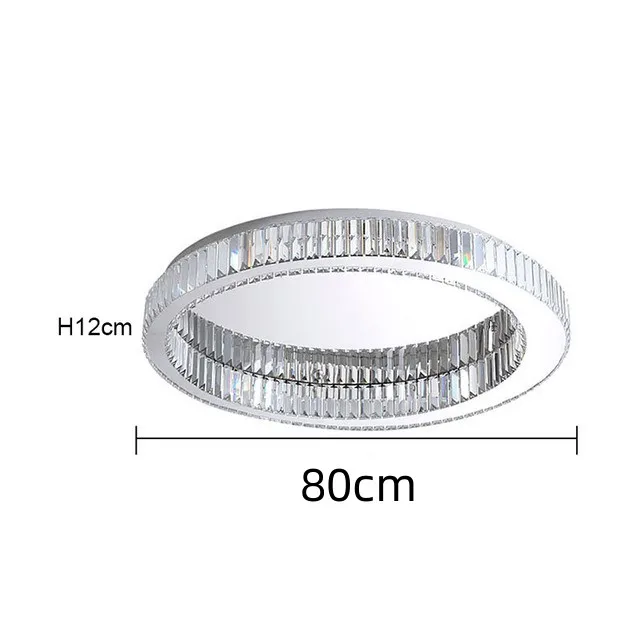 TAONUANSHU Lustre Plafonnier Moderne en Cristal et Or 8