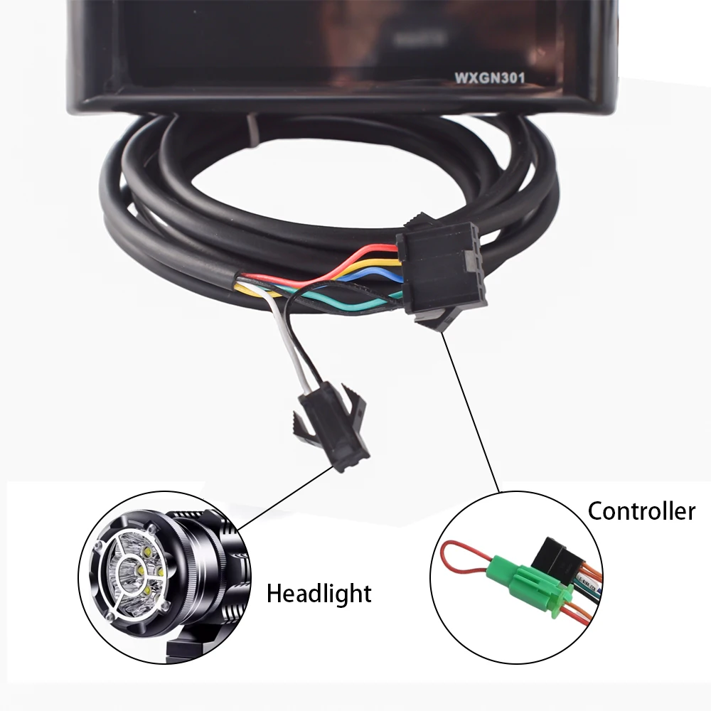 JRAHK-controlador de Scooter eléctrico con pantalla LCD, motores sin escobillas para bicicleta eléctrica, 36V-48V-60V, 250W-400W, accesorios para bicicleta