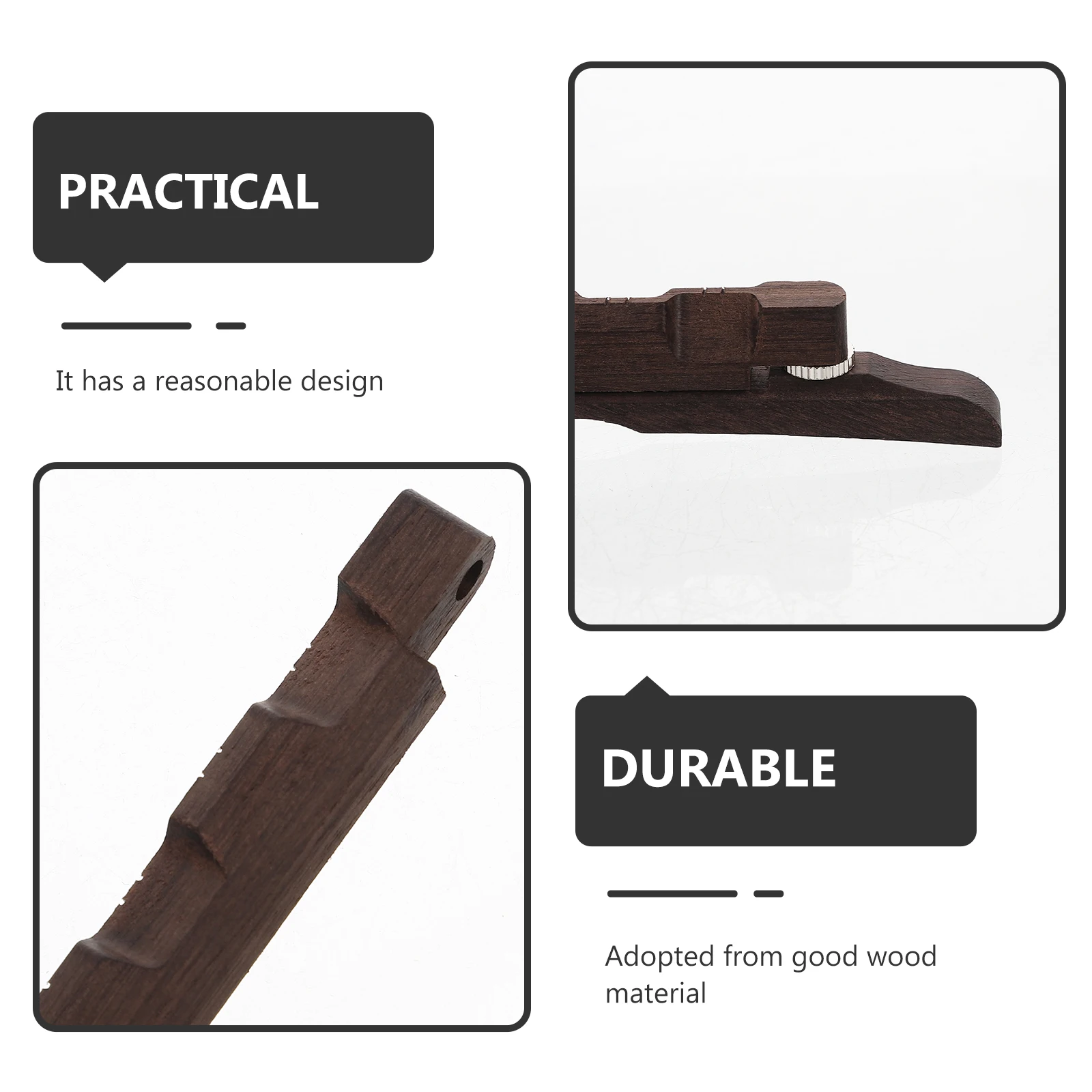 

Redwood Mandolin Bridge Durable Wooden Replacement For Mandolin String Adjustable Repair Supplies Musical Instrument Parts