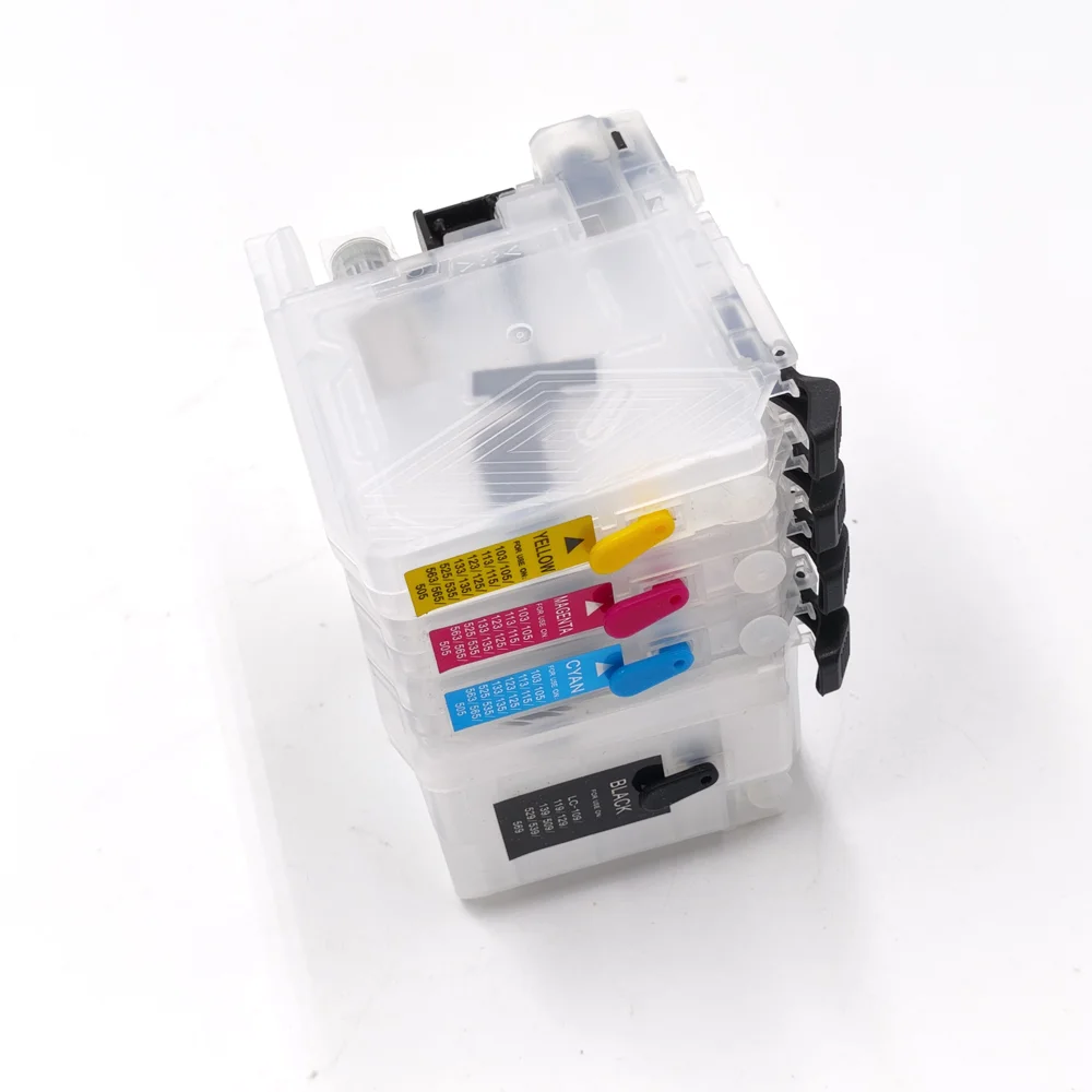 Empty Refillable Ink Cartridge Compatible For Brother DCP-J100 DCP-J105 MFC-J200 LC529XL LC525XL lc529 lc525 printer