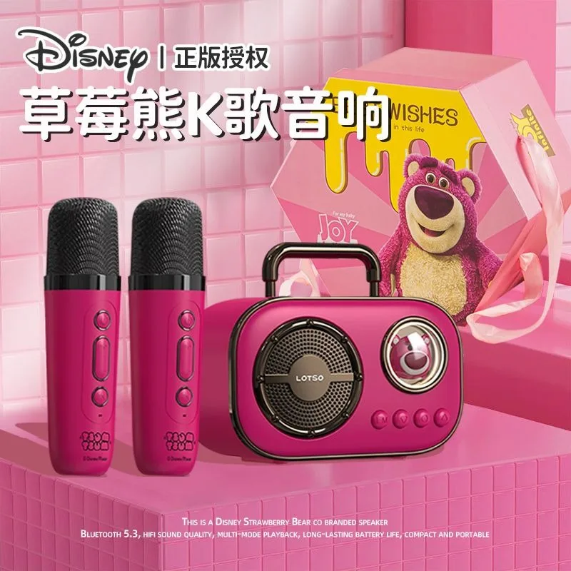 Disney Cartoon Mickey Minnie Microphone Audio Integrated Home Wireless Bluetooth Speaker Children's Home KTV Set Fashion Toy