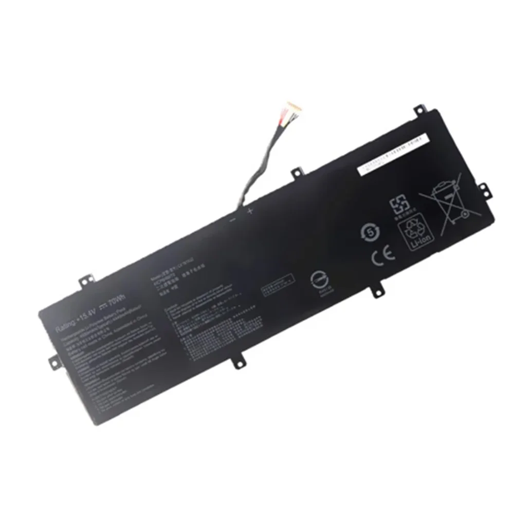 ラップトップバッテリー,15.4v,70wh,c41n1832,asus pro,p3540fa,px574fb,px574f用