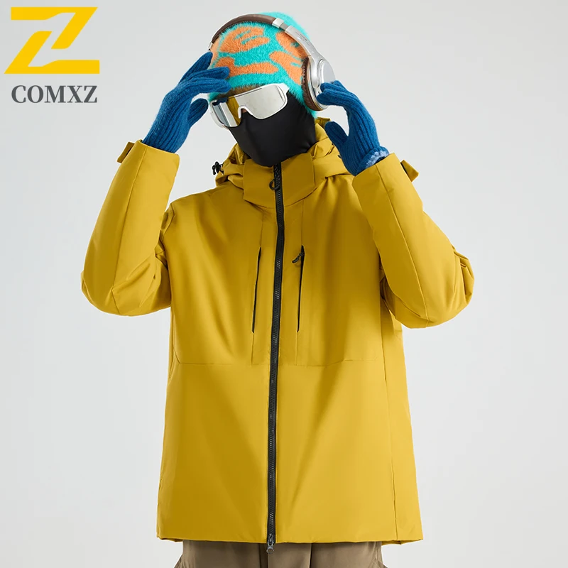 

COMXZ Trench Coat Cold Proof Warm Outdoor Hunting Travel Men's Windbreaker Jacket New Skiing Wear Resistant Breathable Outerwear
