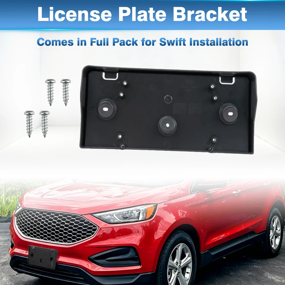 Front License Plate Bracket FO1068172 KT4Z17A385AB RF01730025 For Ford SE SEL ST ST-Line Titanium 2019 2020 2021 2022 2023 2024