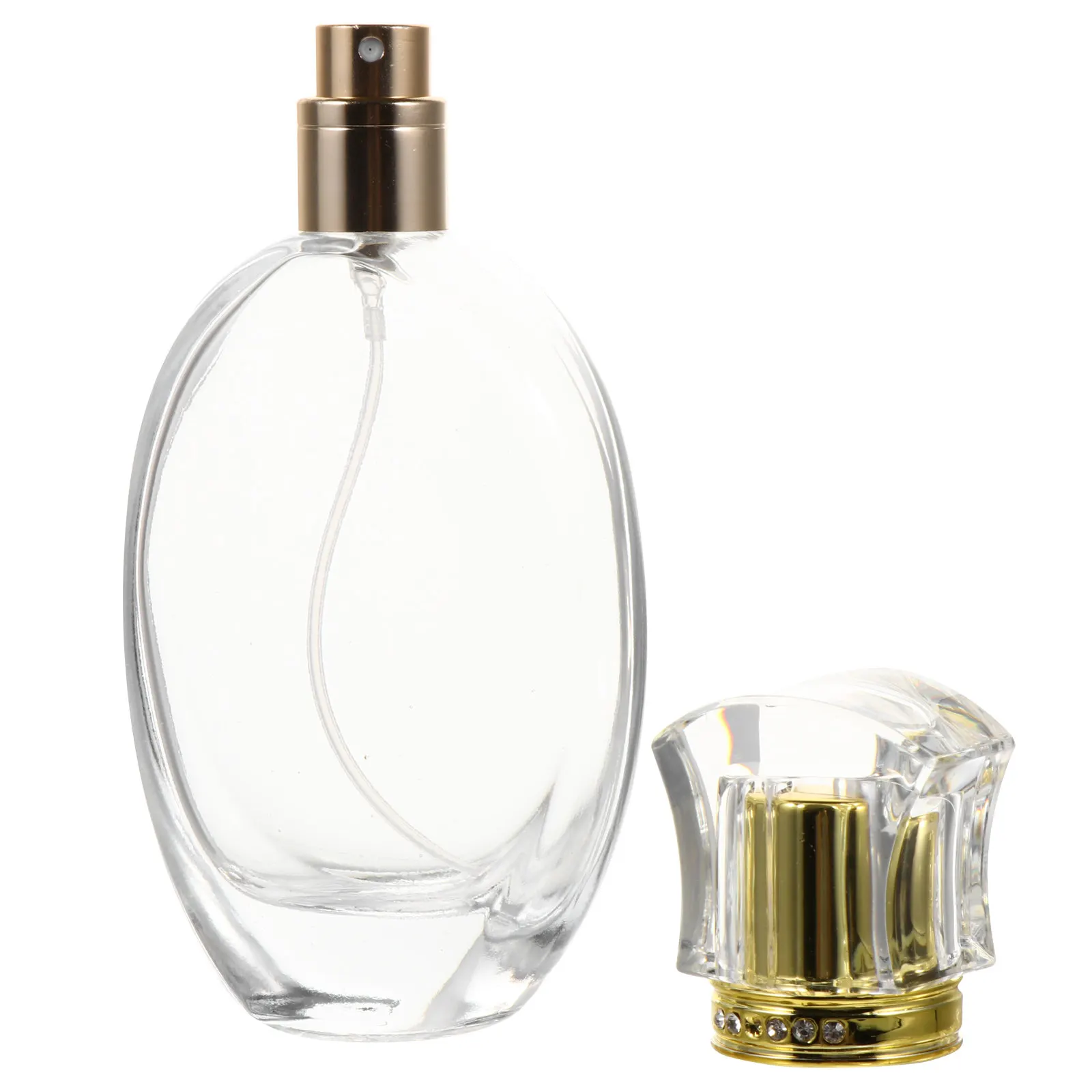 1Pcs Crystal Perfume Bottles Glass Spray Atomizer Empty Refillable Container Essential Oils Storage Diffuser
