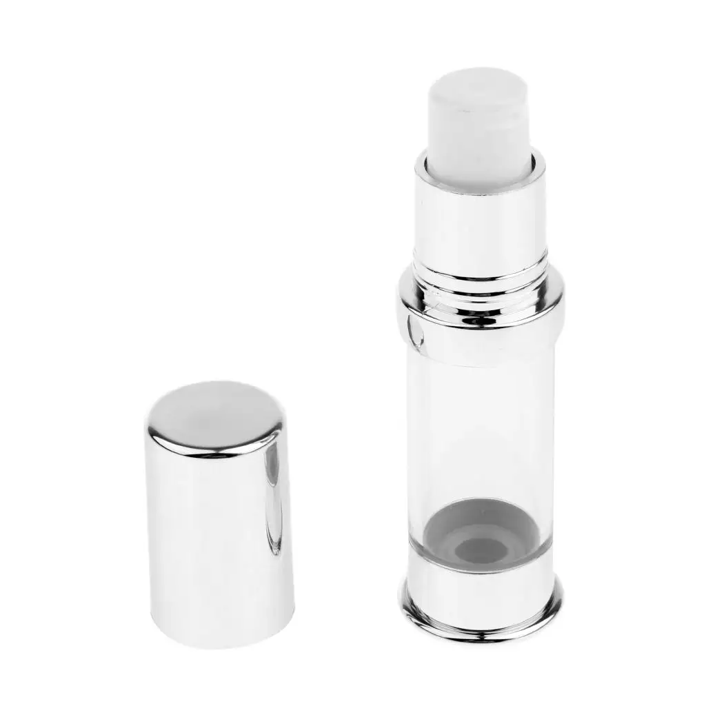5ml Clear Sterile Airless Pump Clear Bottles Foundations Cosmetics Reusable