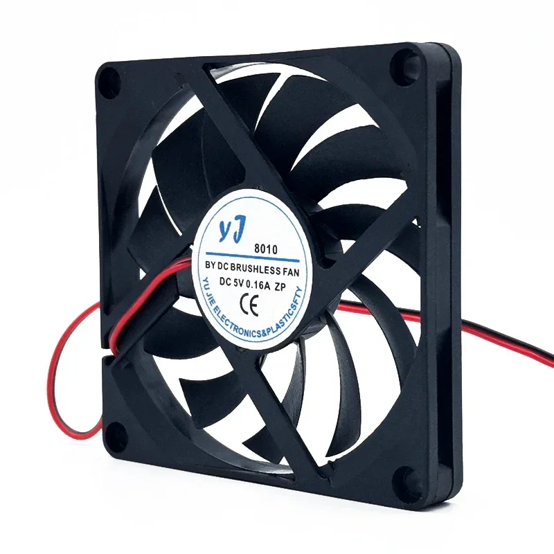

80*80*10MM YJ8010 DC5V 0.16A 8CM/cm 80 * 80 * 10mm ultra-thin silent chassis cooling fan USB