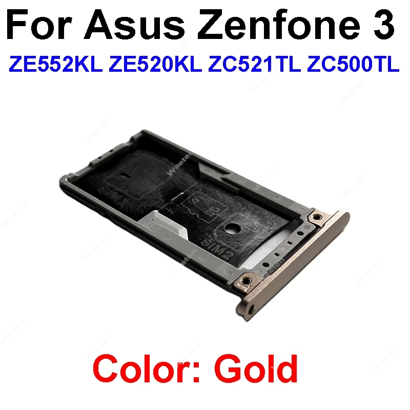 Vassoio Porta SIM + MicroSD Per Asus Zenfone 3 ZE552KL Z012DA Z012S – Ricambio Compatibile