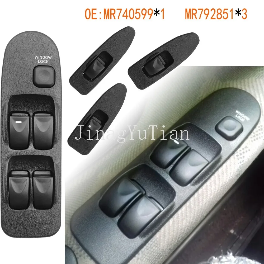 Electric Power Window Switch Lifter Control Button Parts For Mitsubishi Space Star MR 740 599 Carisma 1995-2006 Car Accessories