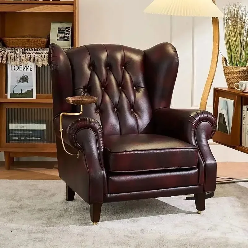 

Club Office European Fashion Light Luxury Leather Art Sofa Living Room Simple