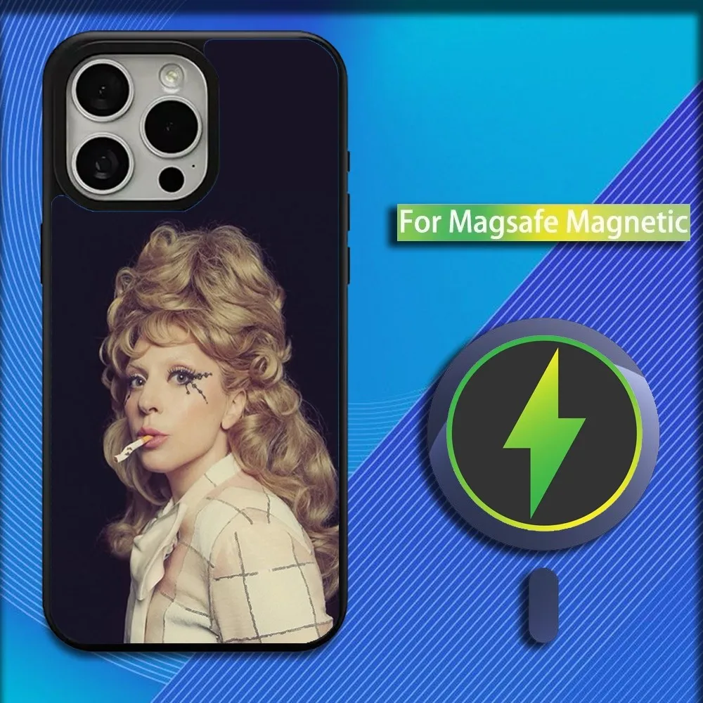 L-Lady G-Gaga Albums Phone Case For iPhone 16,15,14,13,12,11,Plus,Pro,Max,Mini Magsafe Magnetic Wireless Charging