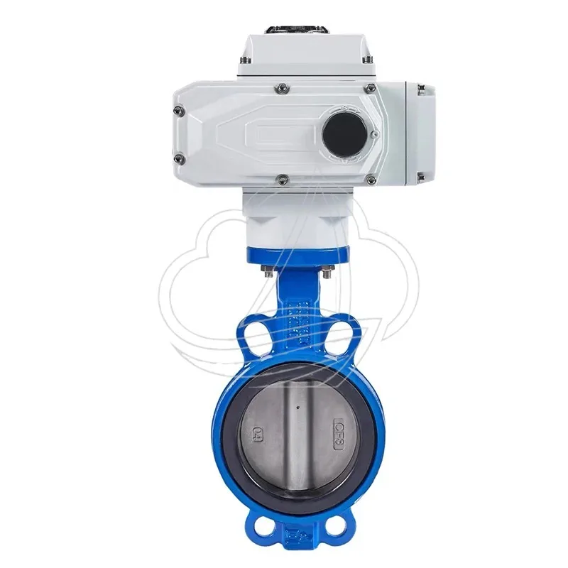 Industrial Grade D971X-16Q Electric Butterfly Valve, Wafer Type PTFE Seal for Pipeline Water Control System