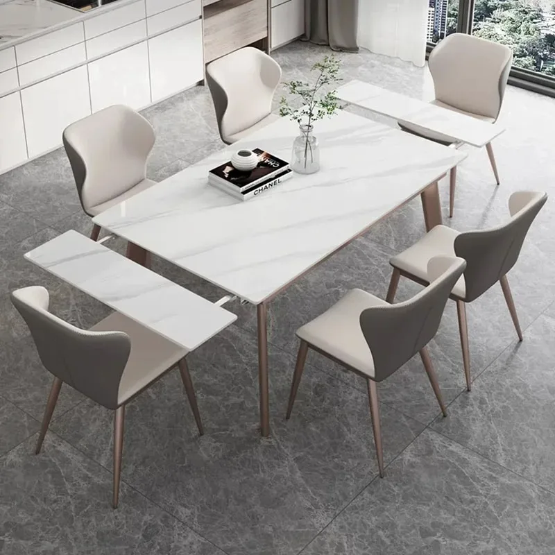 Luxury Nordic Dining Table Marble Salon Modern Study Writing Lounge Dining Table Restaurant Kitchen Muebles Office Furniture