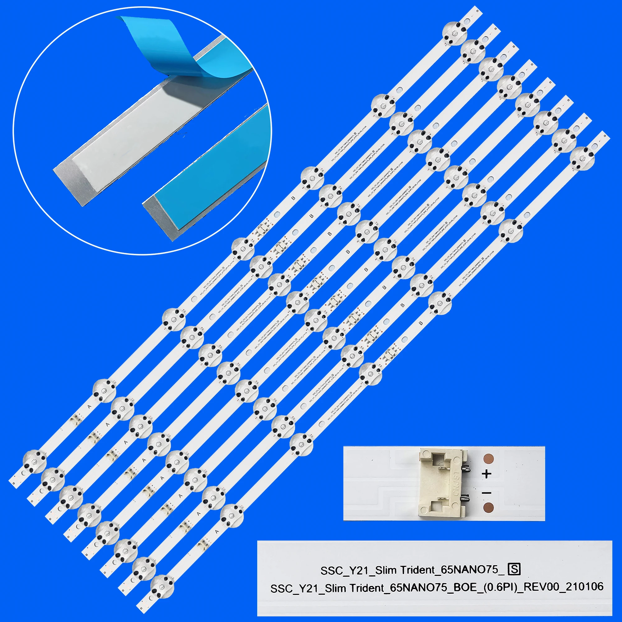 LED Backlight strip for 65UP76703LB 65UP77006LB 65UR640S9ZD 65UP78006LB 65UQ80006LB 65UP81006LR 65UQ7070ZUE 65UP77006LB.BEKFLJP