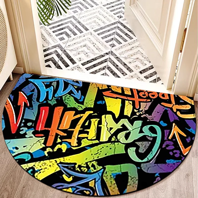 

Коллекция американских комиксов, полукруглый дверной коврик, нескользящий домашний и уличный входной коврик, прочный водонепроницаемый