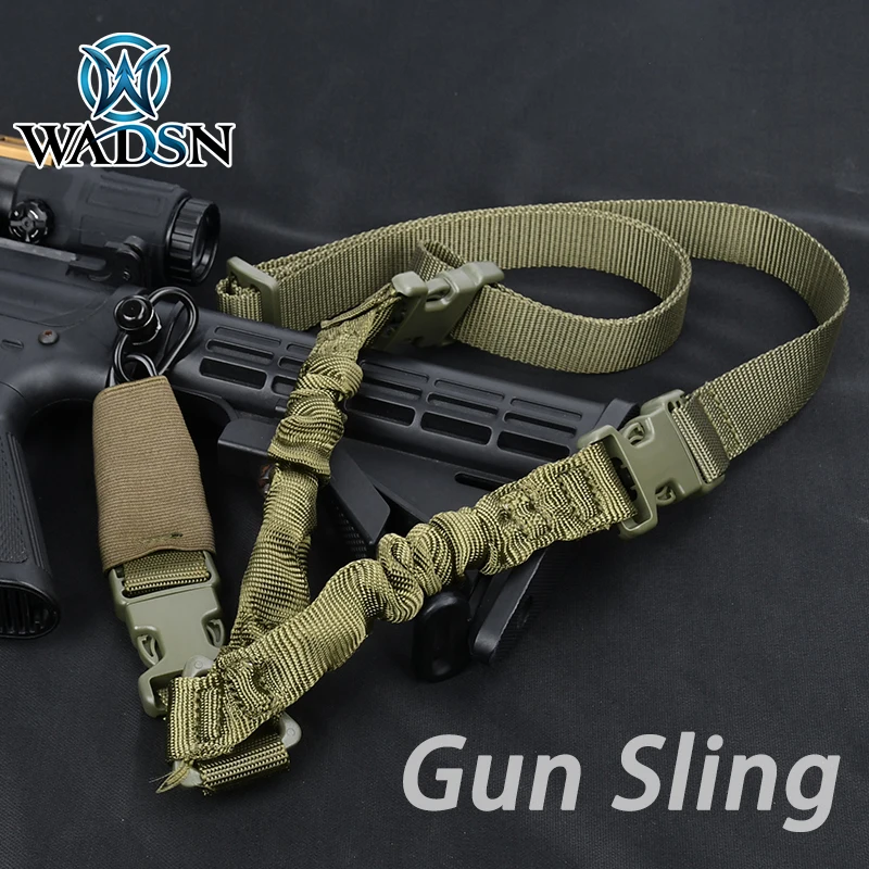 

Tactical Gun Sling Military Shooting Adjustable 3 Point Bungee Airsoft Rifle Strapping Belt Hunting Hiking AK M16 Accessories