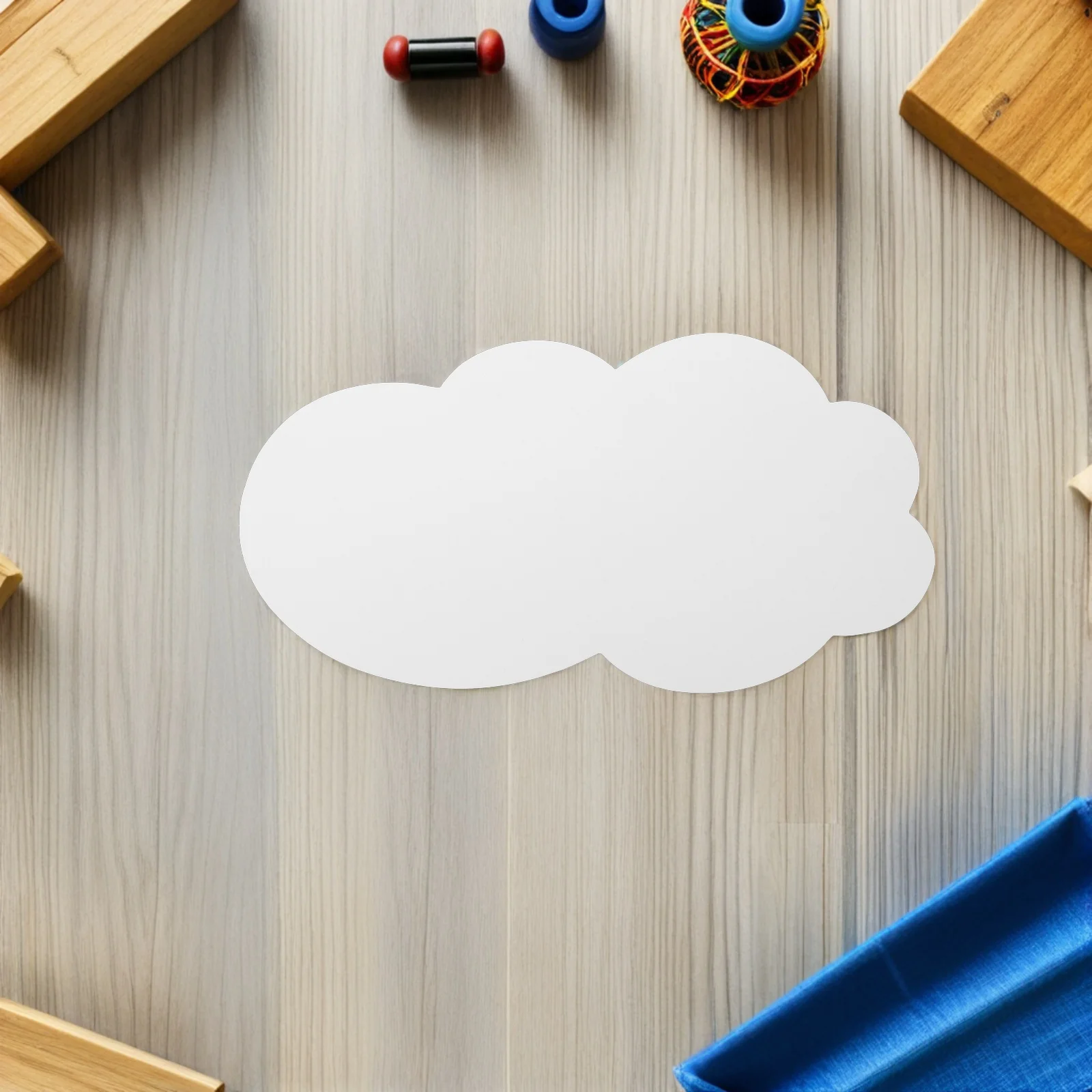 

50pcs White Cloud Cutouts Die Cut Diy Craft Paper Cardstock For Kids Room Wall Decor Nursery Classroom Bulletin Board Accent