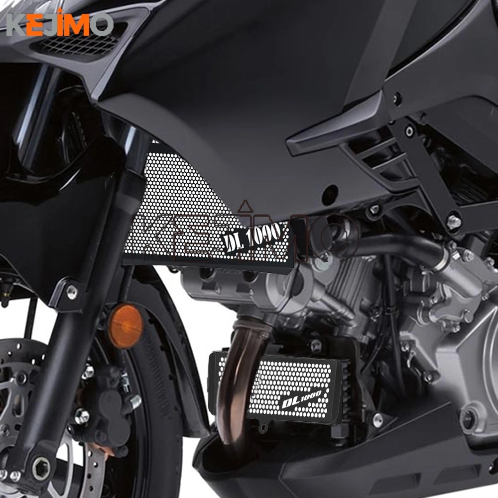 

Motorcycle FOR SUZUKI V-STROM DL1000 VSTROM 1000 2004 2005 2006 2007 Aluminum Fuel Tank Cooler Radiator Guard Cover Protection