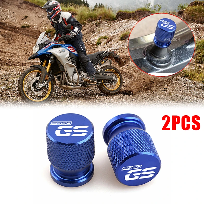 2PCS  FOR BMW F750 GS F850 GS F 850GS ADV AdventureLOGO F750GS F850GS  CNC Airtight Cover Wheel Tire Valve Air Port Stem Cap