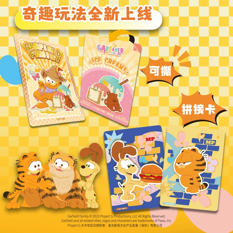 Card.fun Genuine Garfield Cards Garfield Family SEC SP Anime Collection Cards scatole di plastica giochi da tavolo giocattoli regali di compleanno