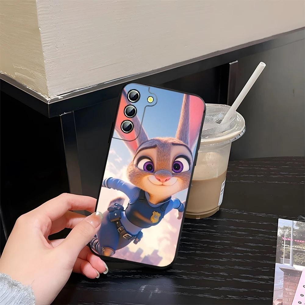 Custodia per telefono Zootopia per Samsung Galaxy S24 S20 S21 S23 S22 Ultra Fe Plus M54 A34 A54 A24 A52 A53 Coque