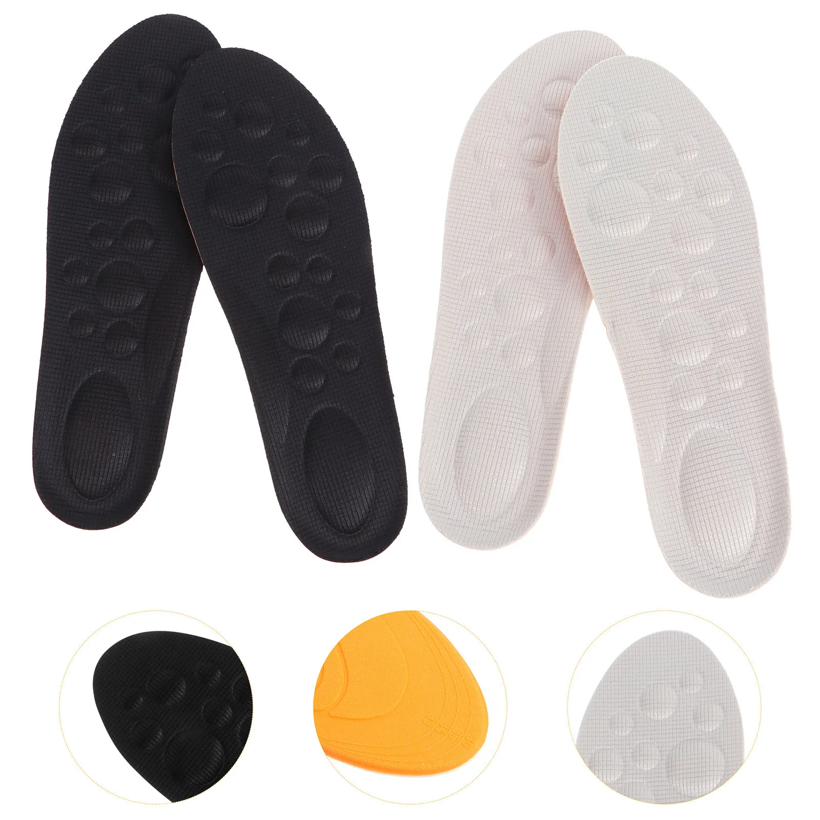 2 أزواج الاطفال تدليك قوس دعم النعال تنفس وسادة منصات الأحذية امتصاص الصدمات القدم إدراج للأنشطة الرياضية #5