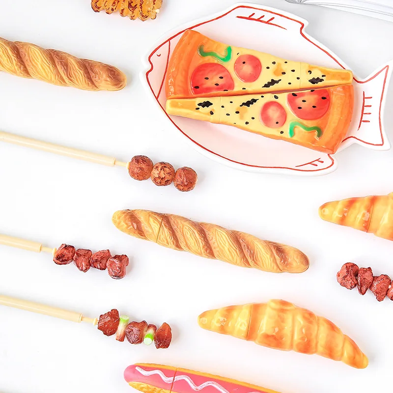 5pcs Personalized Pizza Ballpoint Pen Creative Simulation Food Styling Pen New and Unique Stationery  Supplies Student Gift Pen