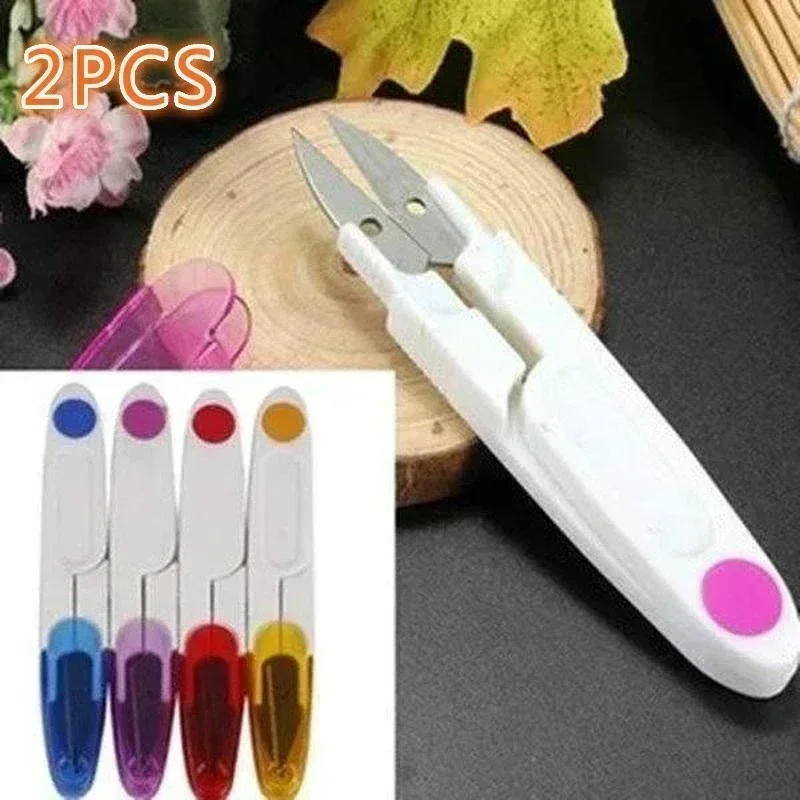 1/2PCS Sewing Scissors V Shape Durable Cross Stitch Embroidery Scissor Clipper Snip Thread Cutter