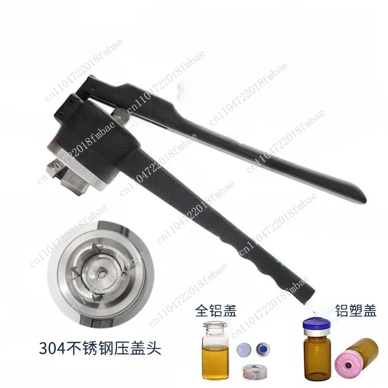Glass Vial Crimper Bottle Sealing Pliers - 8-20 Tooth Full Size Manual Capping Tool for Vacuum/Top Space Bottle Capping
