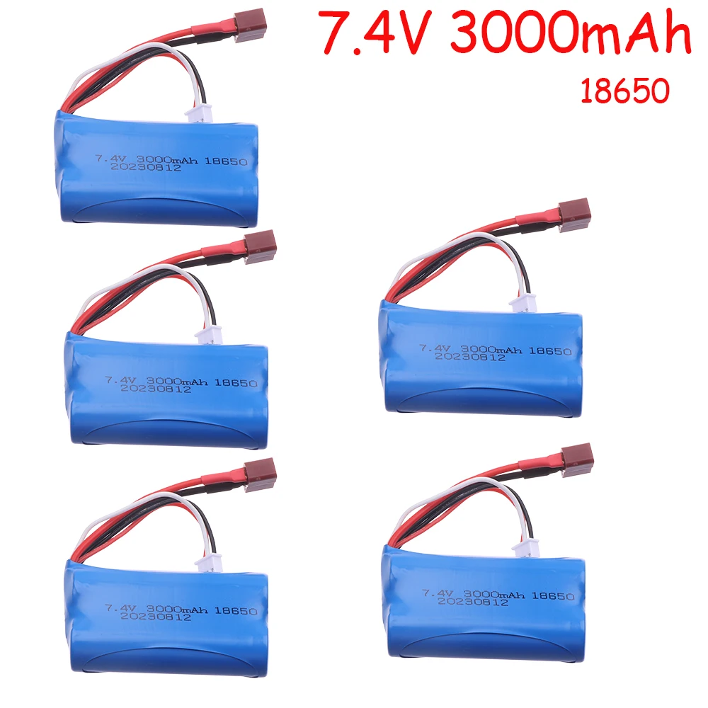 

7.4V 3000mAh 18650 20C Lipo Battery for Wltoys 10428 /12428/12423 RC Car Parts 7.4v battery For Wltoys 144001 A959-B A969-B Q46