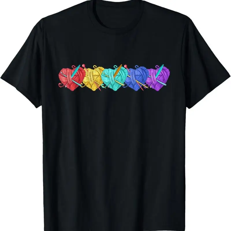 Girl Women_s Yarn Crochet Knitting Funny T Shirt