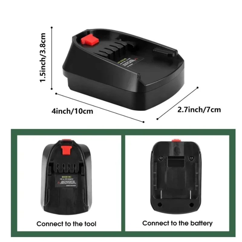 

For Makita for DeWalt for Milwaukee for Bosch Li-ion Battery BAT618 Home Lithium Tool Replace All 18V Adapter Converter BOSB18C