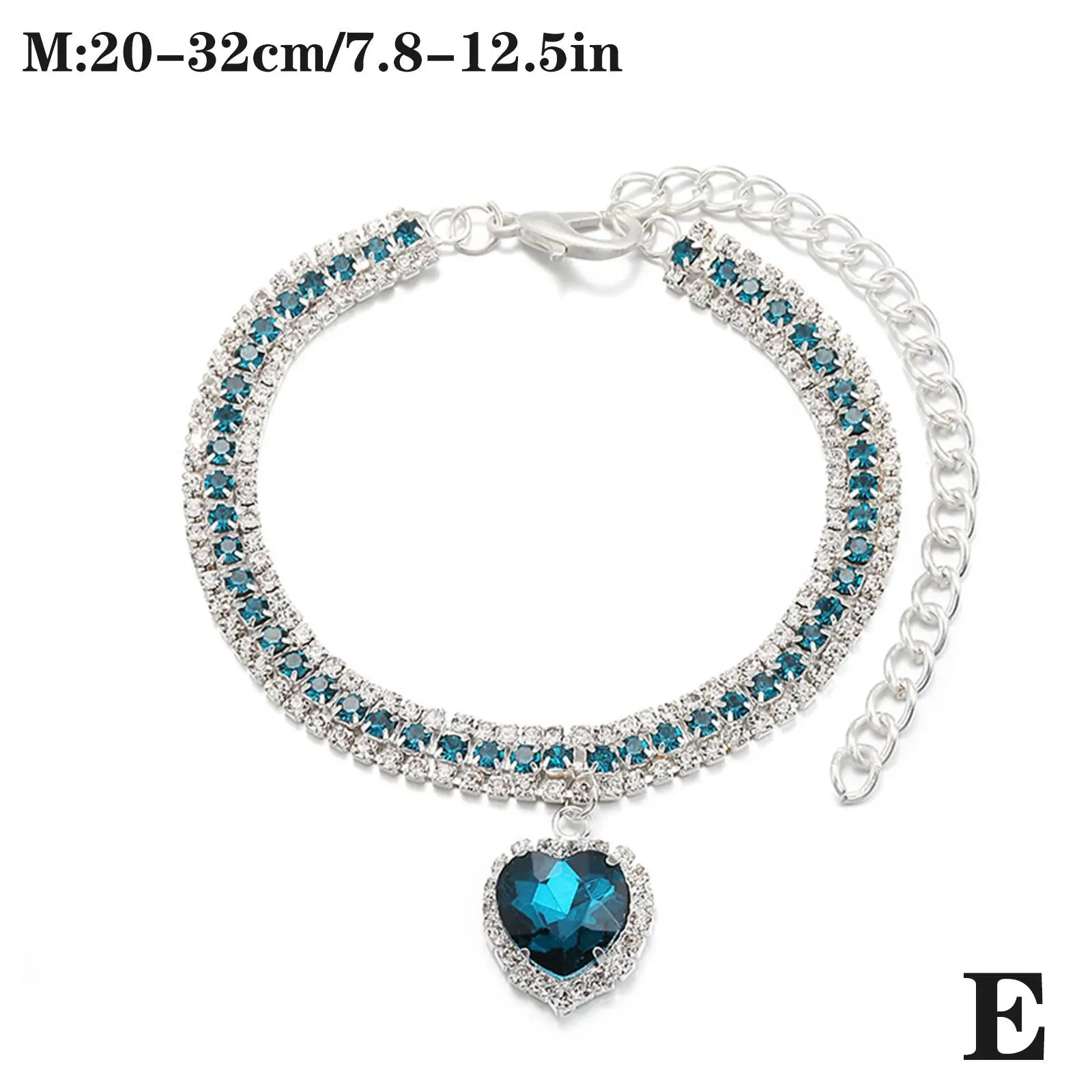 Luxus Kristall Katze Kragen Liebe Anhänger Halskette Haustier Kragen Einstellbare Kleine Hund Katze Hals Ring Strass Kragen Haustier Zubehör – Detail 22