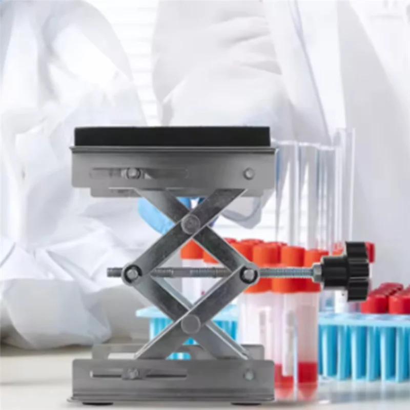 【Entrega rápida】Soporte de elevación, gato de tijera de acero inoxidable, plataforma de soporte de laboratorio ajustable, mesa elevadora de manipulación de materiales