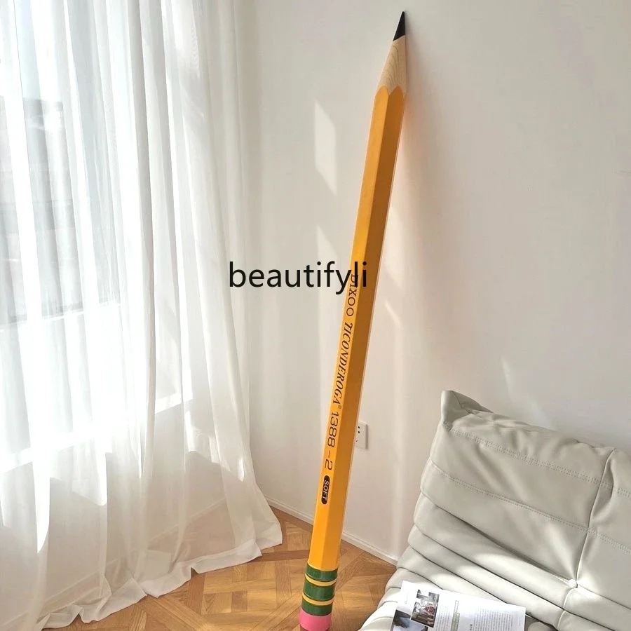 Large Giant Pencil Art Device Creative Floor Ornaments Library Design Sculpture