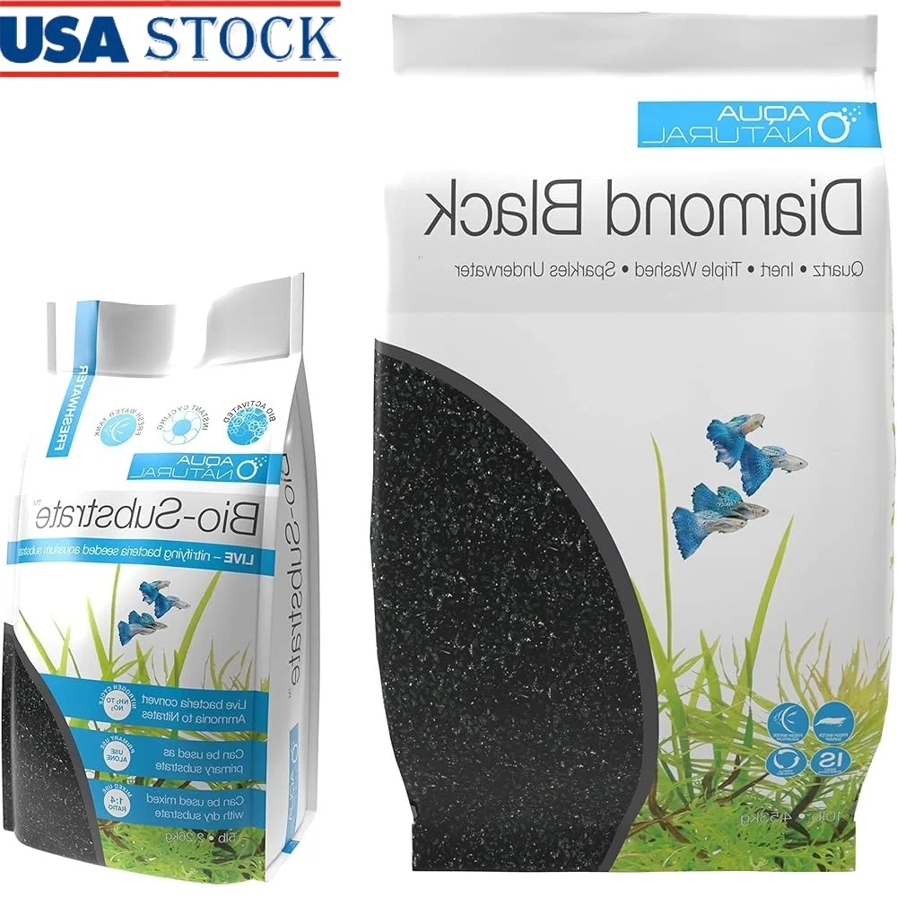 

Bio Substrate Kit 5lb Activated Bacteria 10lb Dry Substrate Instant Cycle Aquariums 2-4mm Suitable New Established Aquariums