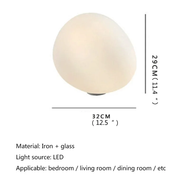 COLIN Nordic Table Light Creative LED White Eggs Shape ModernLamps Bedroom for Home Decoration