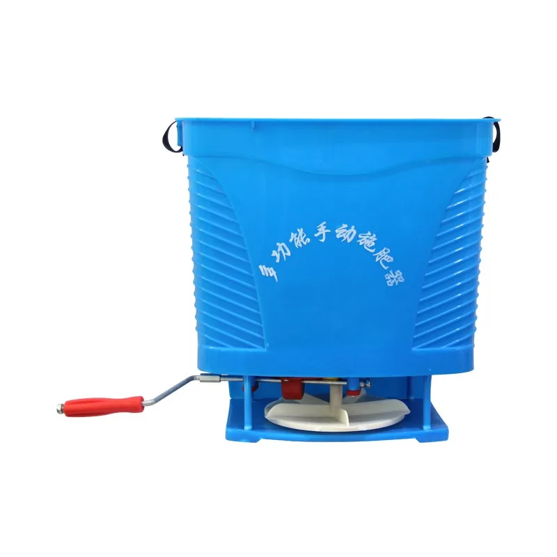 Manual Manure Spreader Hand Crank Seeder Corn and Vegetable Fertilizing Tool for Garden Knapsack Fruit Trees Vegetables Farm