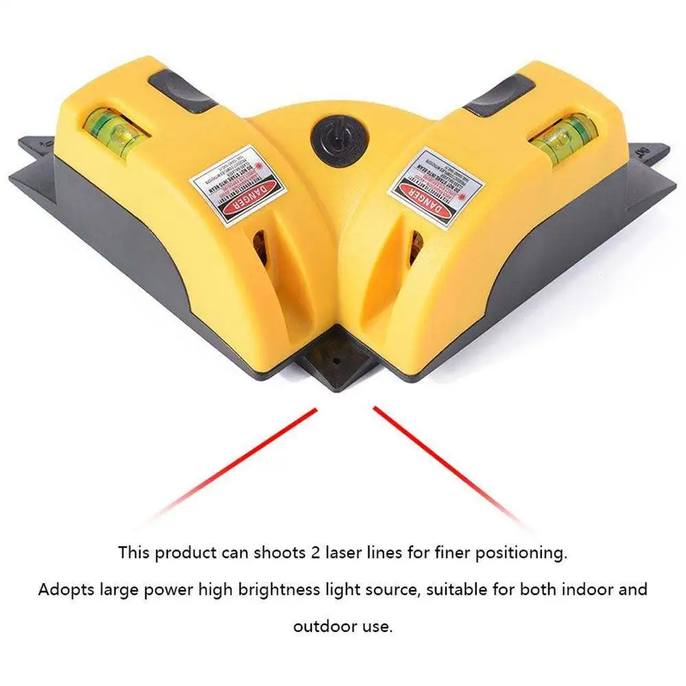 Right angle 90 degree square Laser Level, high quality laser tool, Measurement scale, infrared foot level