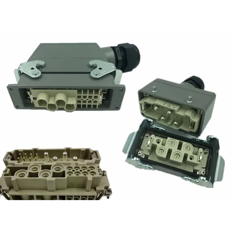 Heavy duty connector 80A rectangular hot runner plug HK-004/2 industrial high current socket