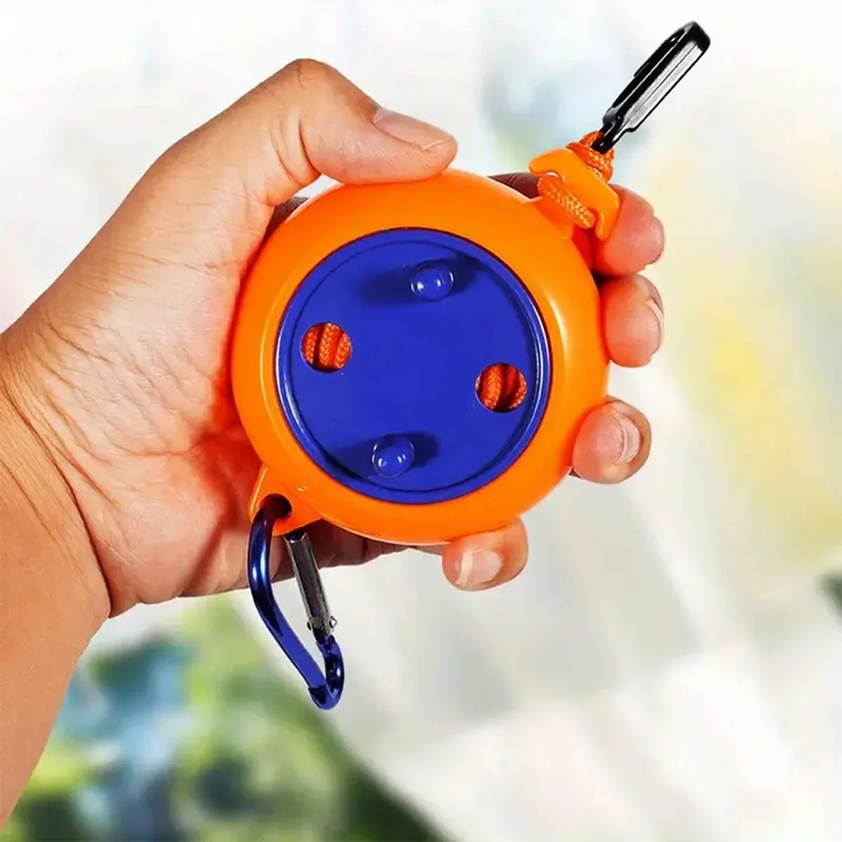 Compact Portable Travel Clothesline Durable ABS  with AL Alloy Hook Easy Install Laundry Rope for Camping 1pc/2pcs Optio Laundry